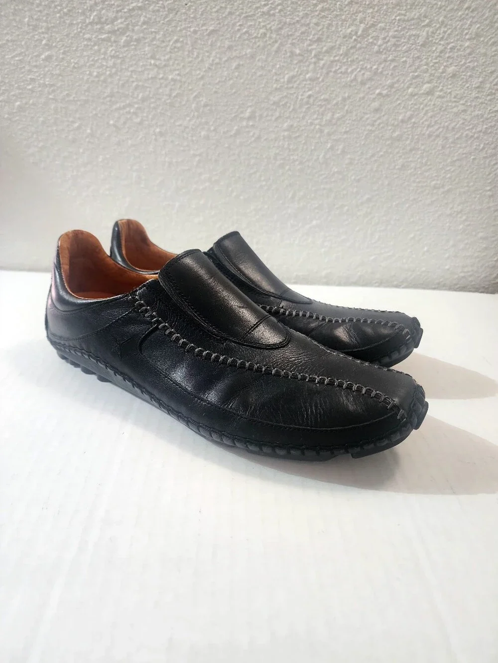 Pikolinos Puerto Rico Men EU 43  Black Soft Leather Slip On Moccasin Loafers 10